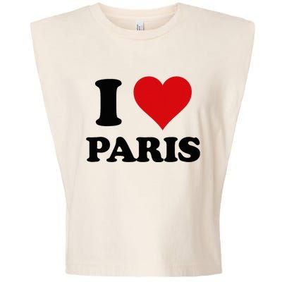 I Heart Paris First Name I Love Personalized Stuff Garment-Dyed Women's Muscle Tee