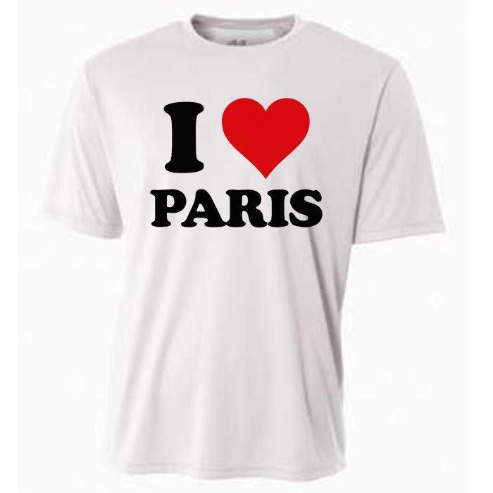 I Heart Paris First Name I Love Personalized Stuff Cooling Performance Crew T-Shirt