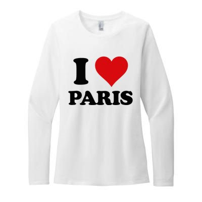 I Heart Paris First Name I Love Personalized Stuff Womens CVC Long Sleeve Shirt