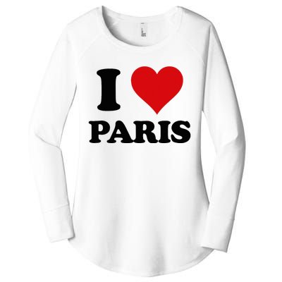 I Heart Paris First Name I Love Personalized Stuff Women's Perfect Tri Tunic Long Sleeve Shirt