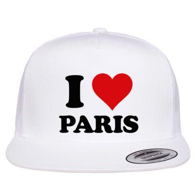 I Heart Paris First Name I Love Personalized Stuff Flat Bill Trucker Hat