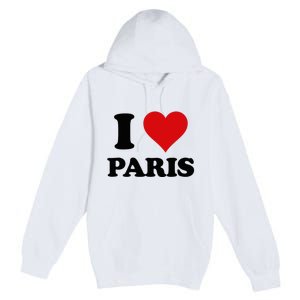 I Heart Paris First Name I Love Personalized Stuff Premium Pullover Hoodie