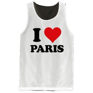 I Heart Paris First Name I Love Personalized Stuff Mesh Reversible Basketball Jersey Tank