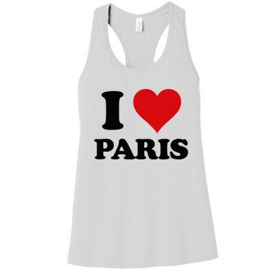 I Heart Paris First Name I Love Personalized Stuff Women's Racerback Tank