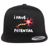 I Have Potential Brain Cell Funny Science Nerd Neuron Flat Bill Trucker Hat