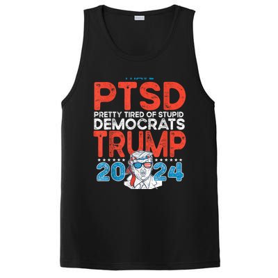 I Have Ptsd Pretty Tired Of Stupid Democrats Trump 2024 PosiCharge Competitor Tank