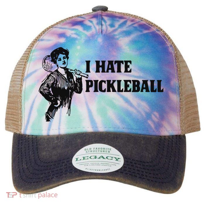 I Hate Pickleball Legacy Tie Dye Trucker Hat