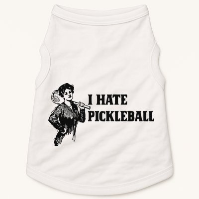 I Hate Pickleball Doggie Tank