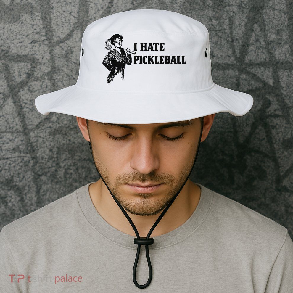 I Hate Pickleball Bucket Hat