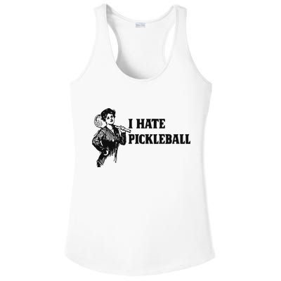 I Hate Pickleball Ladies PosiCharge Competitor Racerback Tank