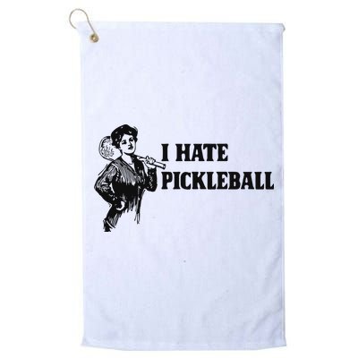 I Hate Pickleball Golf Towel