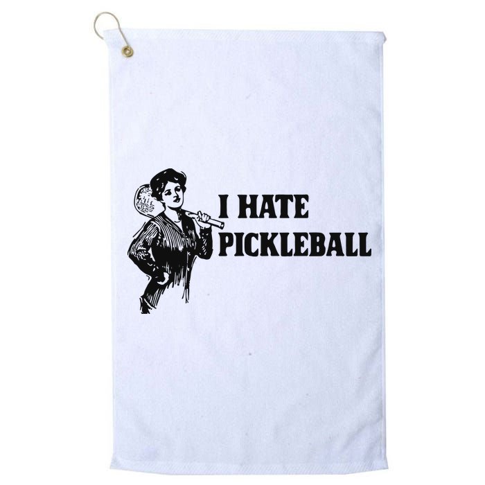 I Hate Pickleball Golf Towel