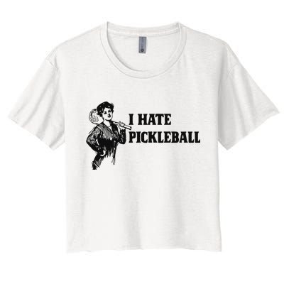 I Hate Pickleball Crop Top