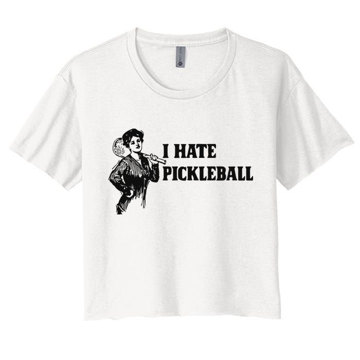 I Hate Pickleball Crop Top