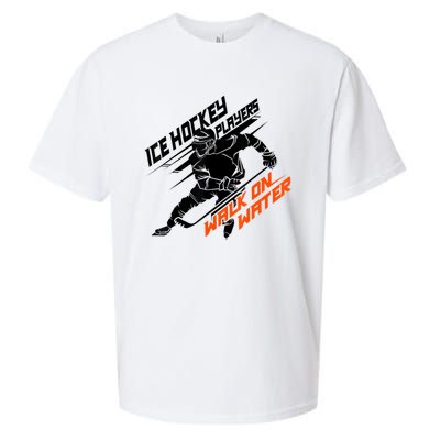 Ice Hockey Players Walk On Water Superpower Sueded Cloud Jersey T-Shirt