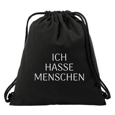 I Hate People Drawstring Bag