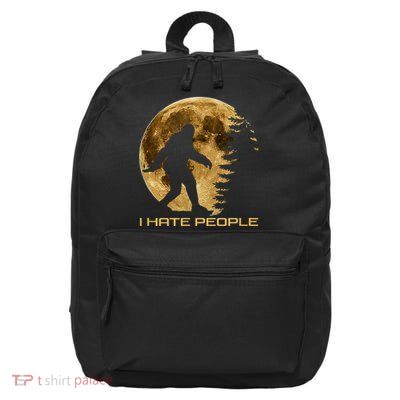 I Hate People Bigfoot 16 in Basic Backpack