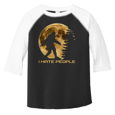 I Hate People Bigfoot Toddler Fine Jersey T-Shirt