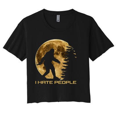 I Hate People Bigfoot Crop Top