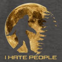 I Hate People Bigfoot Vector Backpack