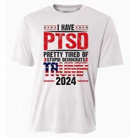 I Have Ptsd Pretty Tired Of Stupid Democrats Trump 2024 Cooling Performance Crew T-Shirt