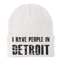 I Have People In Detroit City Michigan State Knit Cap Winter Beanie