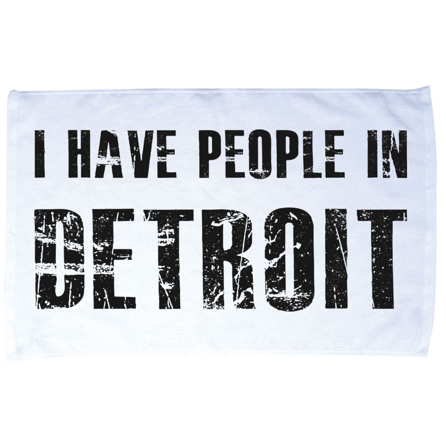 I Have People In Detroit City Michigan State Microfiber Hand Towel