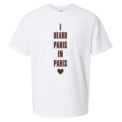 I Heard Paris In Paris Love Sueded Cloud Jersey T-Shirt