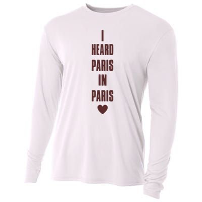 I Heard Paris In Paris Love Cooling Performance Long Sleeve Crew