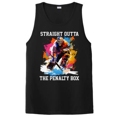 Ice Hockey Player Gift Straight Outta The Penalty Box PosiCharge Competitor Tank