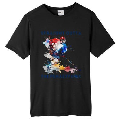 Ice Hockey Player Gift Straight Outta The Penalty Box Tall Fusion ChromaSoft Performance T-Shirt