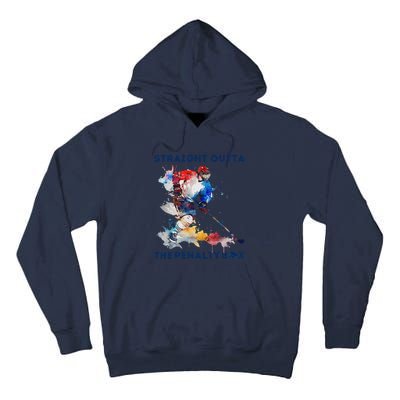 Ice Hockey Player Gift Straight Outta The Penalty Box Tall Hoodie