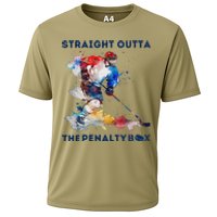 Ice Hockey Player Gift Straight Outta The Penalty Box Cooling Performance Crew T-Shirt