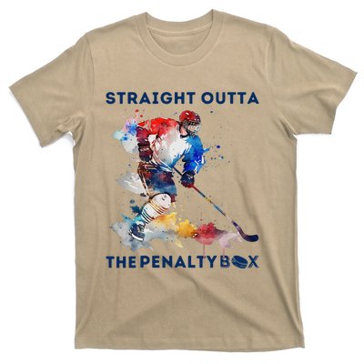 Ice Hockey Player Gift Straight Outta The Penalty Box T-Shirt