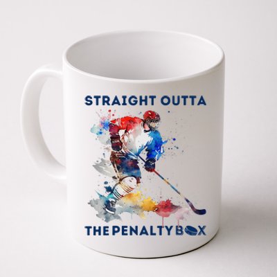 Ice Hockey Player Gift Straight Outta The Penalty Box Coffee Mug