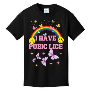 I Have Pubic Lice Funny Retro Inappropriate Kids T-Shirt