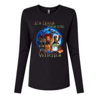 It's Hocus Pocus Time Witches Dachshund Halloween Design Womens Cotton Relaxed Long Sleeve T-Shirt