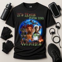 It's Hocus Pocus Time Witches Dachshund Halloween Design Cooling Performance Crew T-Shirt