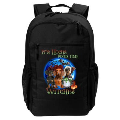 It's Hocus Pocus Time Witches Dachshund Halloween Design Daily Commute Backpack