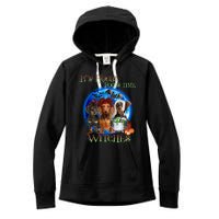 It's Hocus Pocus Time Witches Dachshund Halloween Design Women's Fleece Hoodie