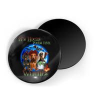 It's Hocus Pocus Time Witches Dachshund Halloween Design Magnet