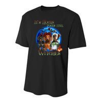 It's Hocus Pocus Time Witches Dachshund Halloween Design Youth Performance Sprint T-Shirt