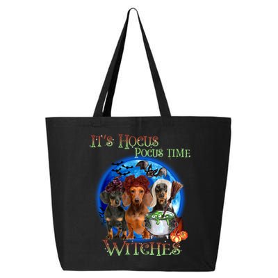 It's Hocus Pocus Time Witches Dachshund Halloween Design 25L Jumbo Tote