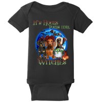 It's Hocus Pocus Time Witches Dachshund Halloween Design Baby Bodysuit