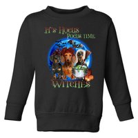 It's Hocus Pocus Time Witches Dachshund Halloween Design Toddler Sweatshirt