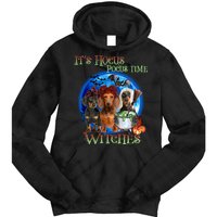 It's Hocus Pocus Time Witches Dachshund Halloween Design Tie Dye Hoodie