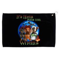 It's Hocus Pocus Time Witches Dachshund Halloween Design Grommeted Golf Towel