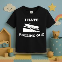I Hate Pulling Out Fishing Boating Boat Launch Boat Ramp Toddler T-Shirt