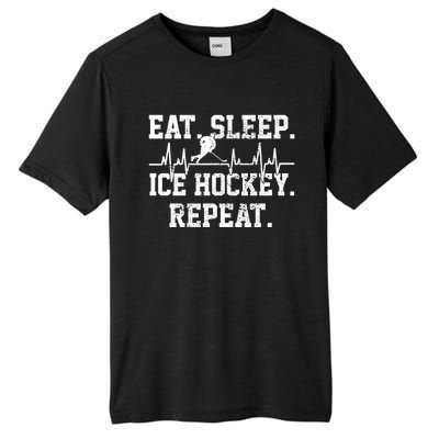 Ice Hockey Player Vintage Heartbeat Meaningful Gift Tall Fusion ChromaSoft Performance T-Shirt