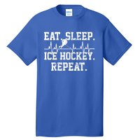 Ice Hockey Player Vintage Heartbeat Meaningful Gift Tall T-Shirt